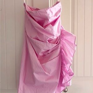 Elegant Pink Ruffled Skirt